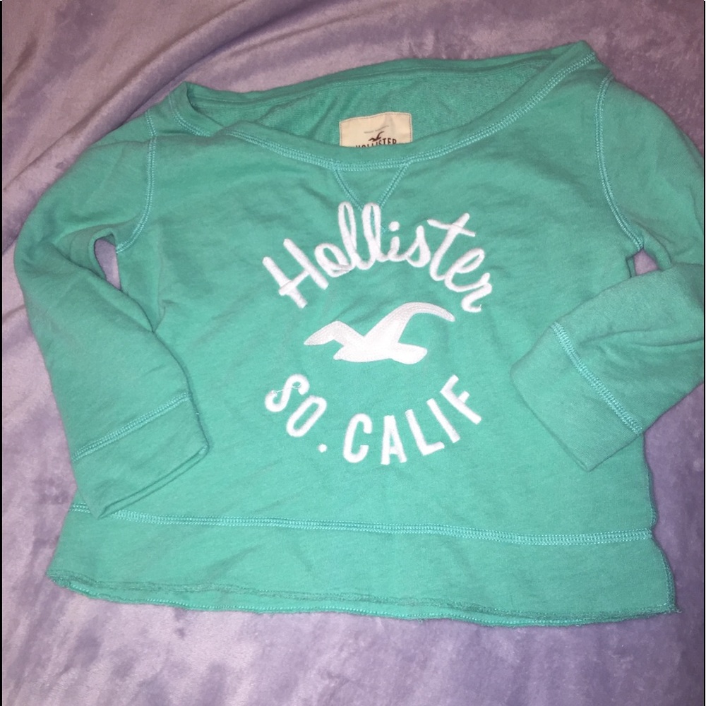 A Hollister crop sweater